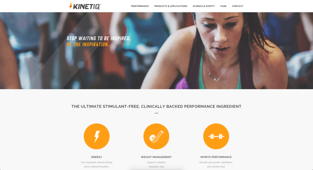 Kinetiq website page