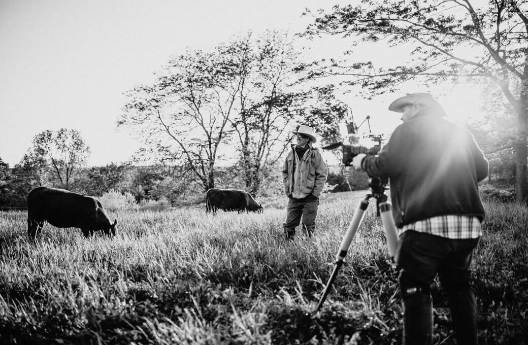 setting up cinematography parameters on the farm