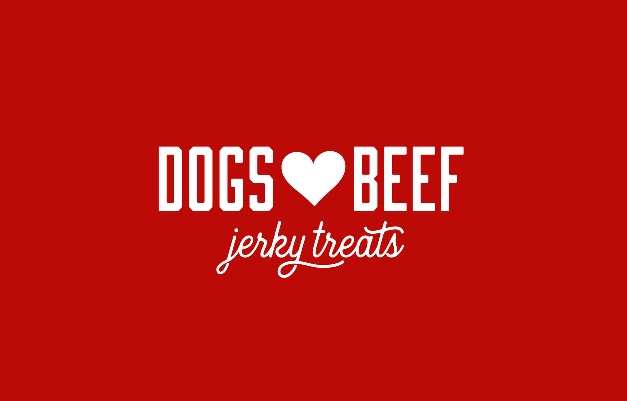 Dogs Heart Beef jerky treat logo_brand_identity_pet_industry
