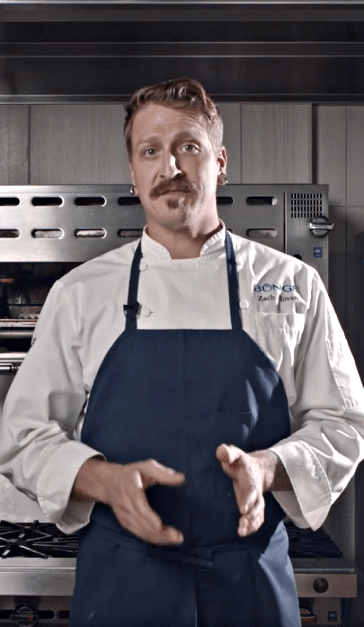 Bunge Chef Zach Hovan still from instructional video for foodservice