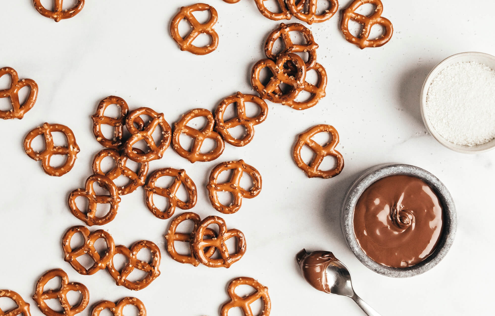 pretzels and chocolate