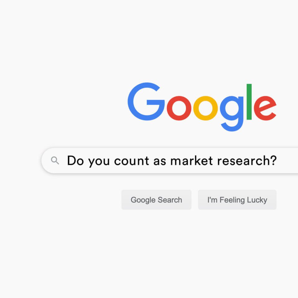 Google Search - does googling count as market research?