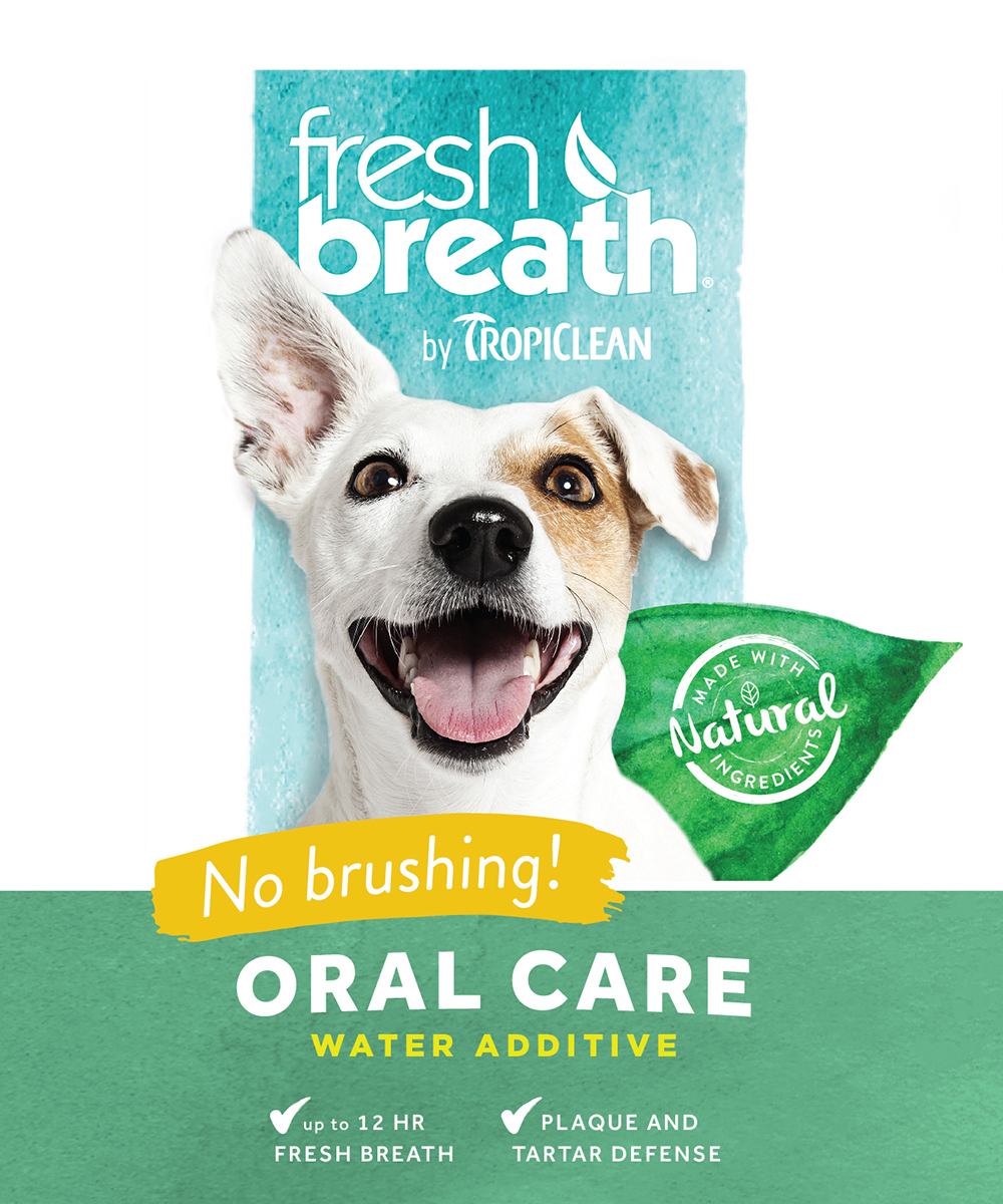 TropiClean Fresh Breath Water Additive Packaging Redesign