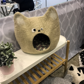 Cat cave pet furniture at Global Pet Expo