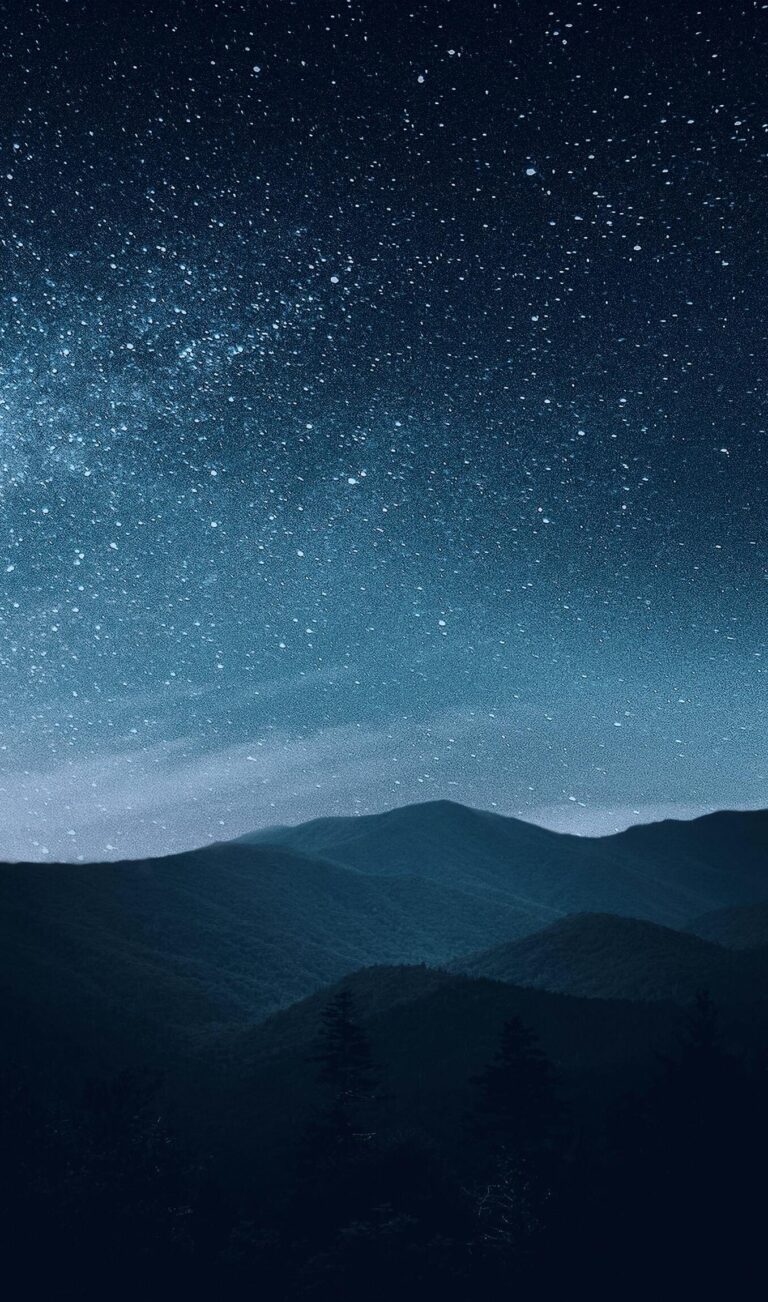 Starry Sky Over Mountains